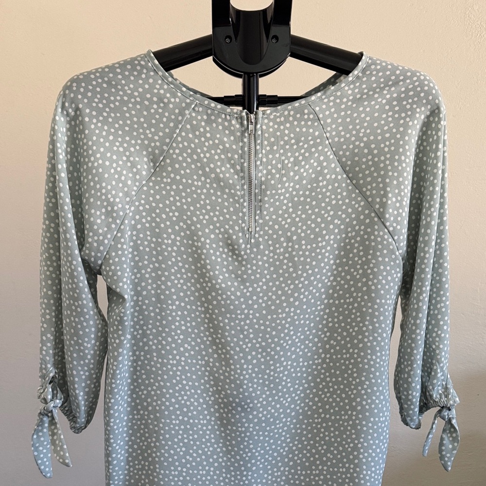 Papermoon Light Green Polka Dot Blouse‎ - Picture 3 of 5